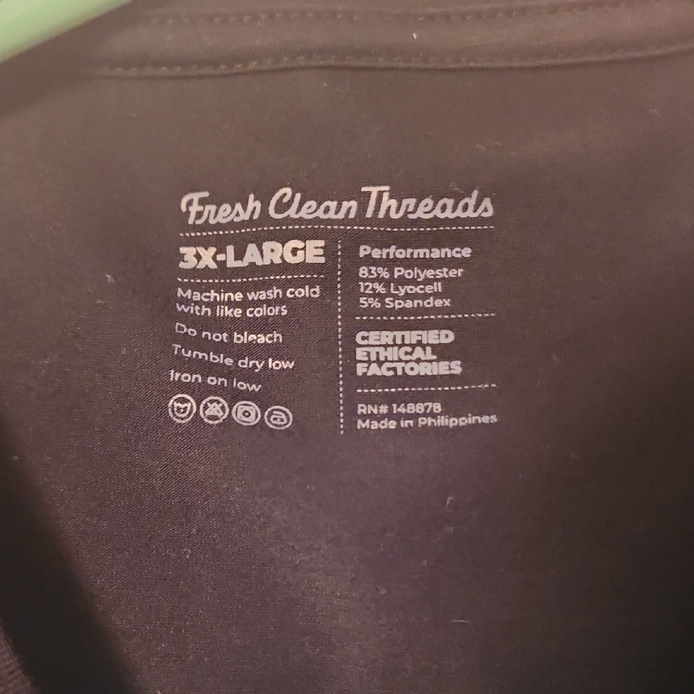 Fresh Clean Threads Black Performance Top - Picture 2 of 2